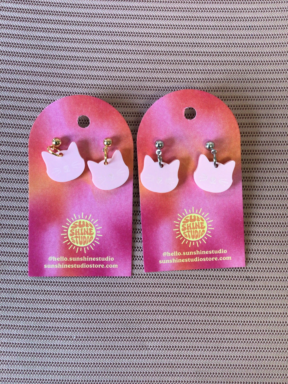 Kitten Face Earrings
