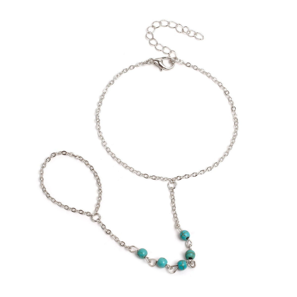 Simple Turquoise Handmade Beaded Bracelet