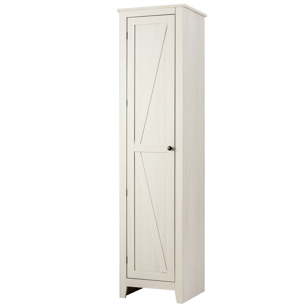 Linen Tower Bathroom Storage Cabinet Tall Slim Side Organizer with Shelf