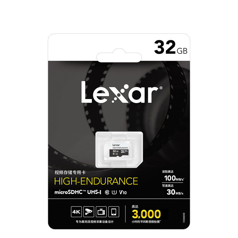 High-Durability TF Card: 32GB/64GB/128GB