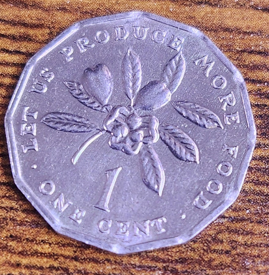 1991 Jamaica 1 Cent Coin
