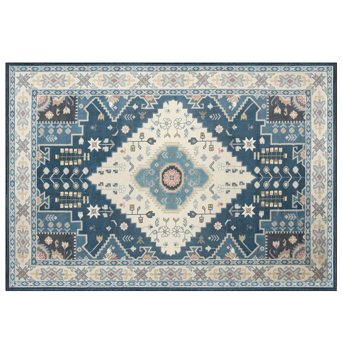 Faux Wool Fabric Area Rugs Doormat