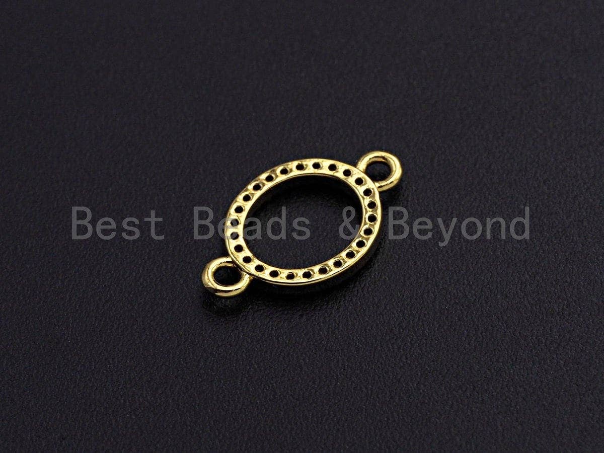 Cubic Zirconia Oval link Connector, Cubic Zirconia Connector, Z898