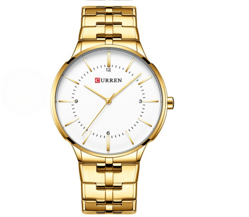 Men's Waterproof Watch With Shining Bracelet In Five Modern Designs Perfect Gift For Your Loved One