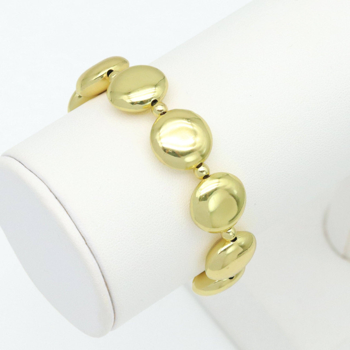Gold Coin Stretchy Bracelet, Sku#LD673