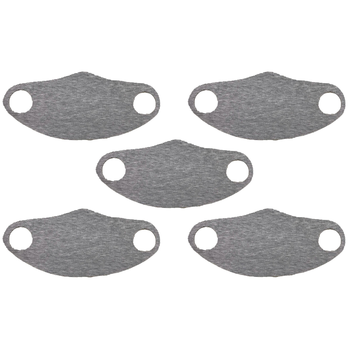 5-Pack: Men's & Women's Washable Reusable Stretch Fabric Seamless Face Mask