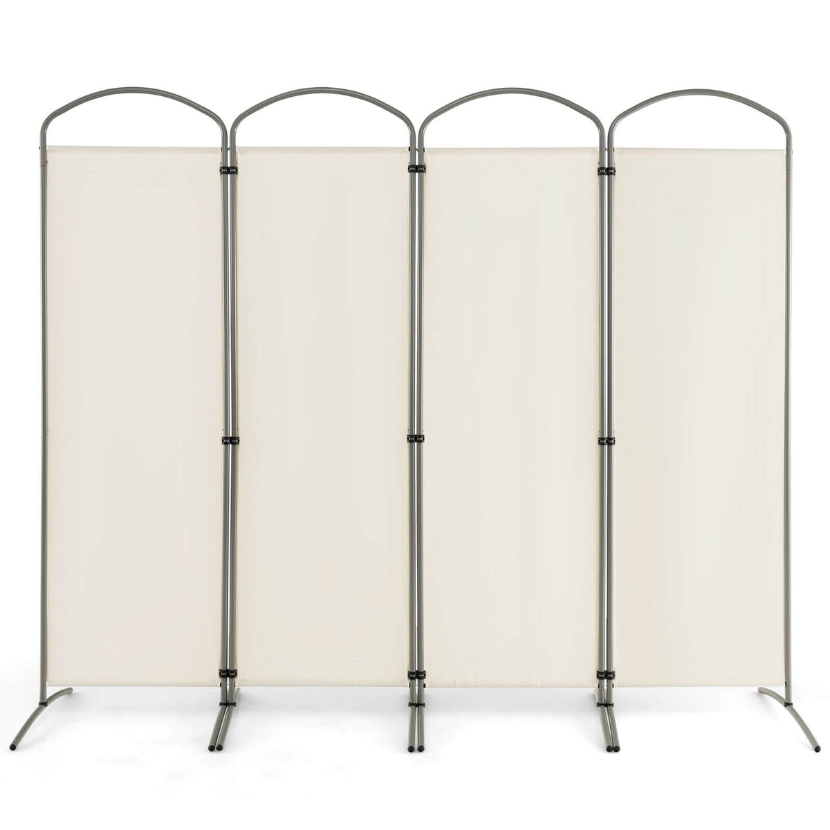 6.2Ft Folding 4-Panel Room Divider for Home Office Living Room