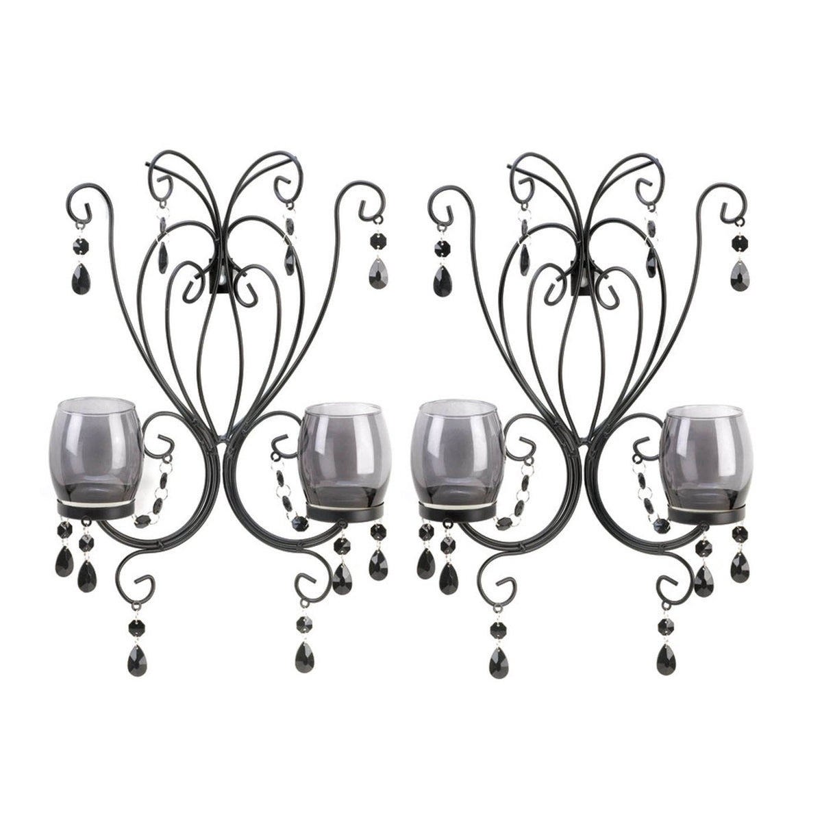 Midnight Elegance Wall Scones