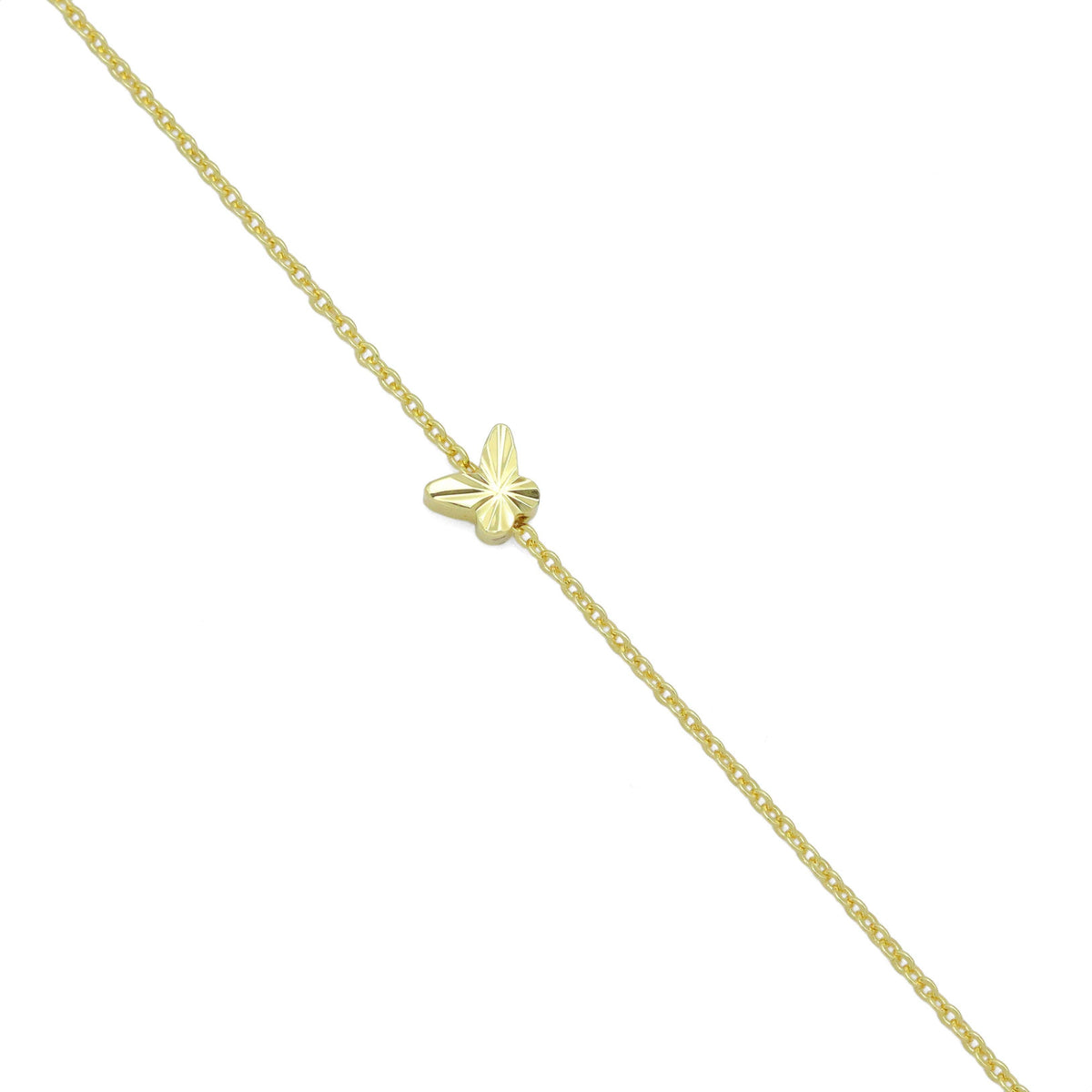 Gold 3D Butterfly Spacer Beads, Sku#LD643
