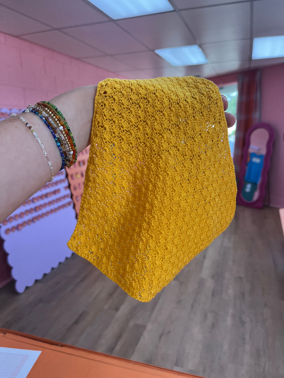 Handmade Crochet Seashell Bandana