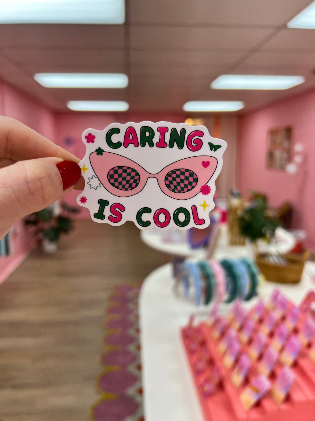 "Caring is Cool" Sticker