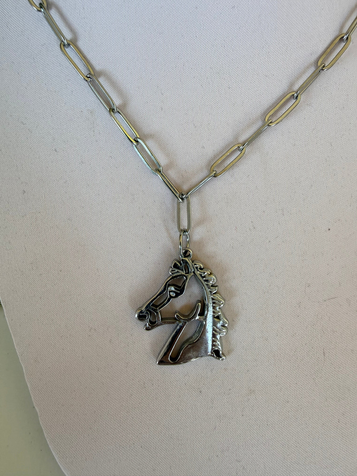 Horse Cutout Charm Necklace