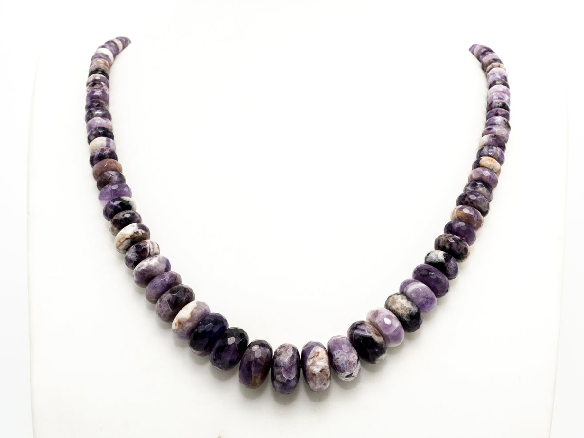 8-18mm High Quality Natural Amethyst Graduated,Faceted Ronde