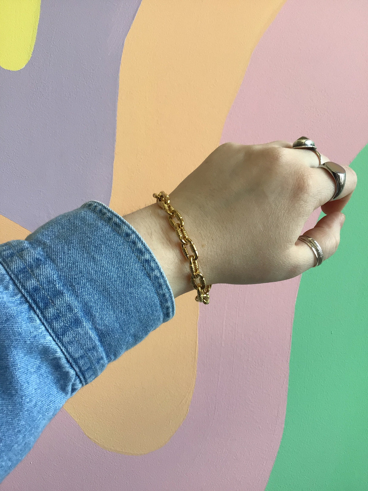 Industrial Link Titanium Bracelet