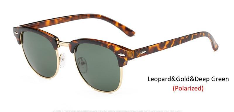 Luxury Popular Famous Retro Semi-Rimless Brand Designer Sunglasses For Women and Men Polarized Classic Oculos De Sol Gafas Retro EyeglassesWith UV400 Sunglasses