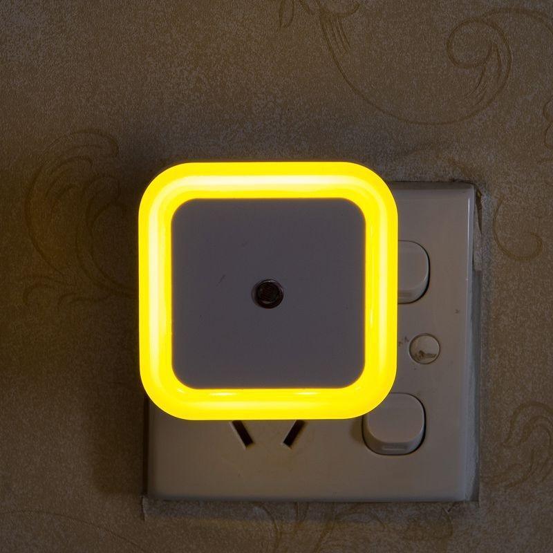 STEVVEX Wireless Sensor LED Night Light with EU and US Plug Mini Square Night Lights For Baby Room Bedroom Corridor Lamp multi purpose