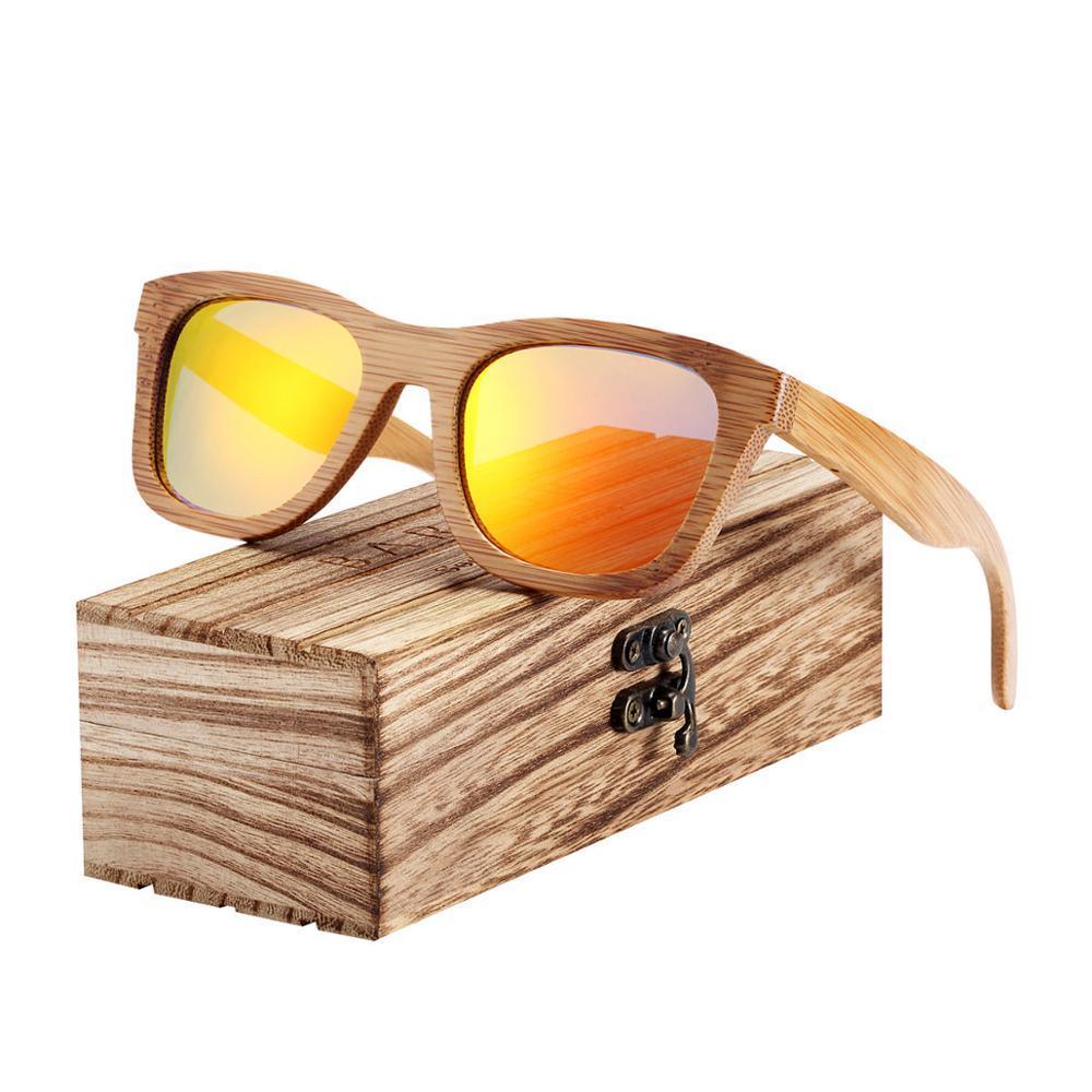 Handmade Bamboo Wood Luxury Retro Men and Women Polarized Sunglasses Beach Wooden Glasses Oculos de sol With UV400 Protection l