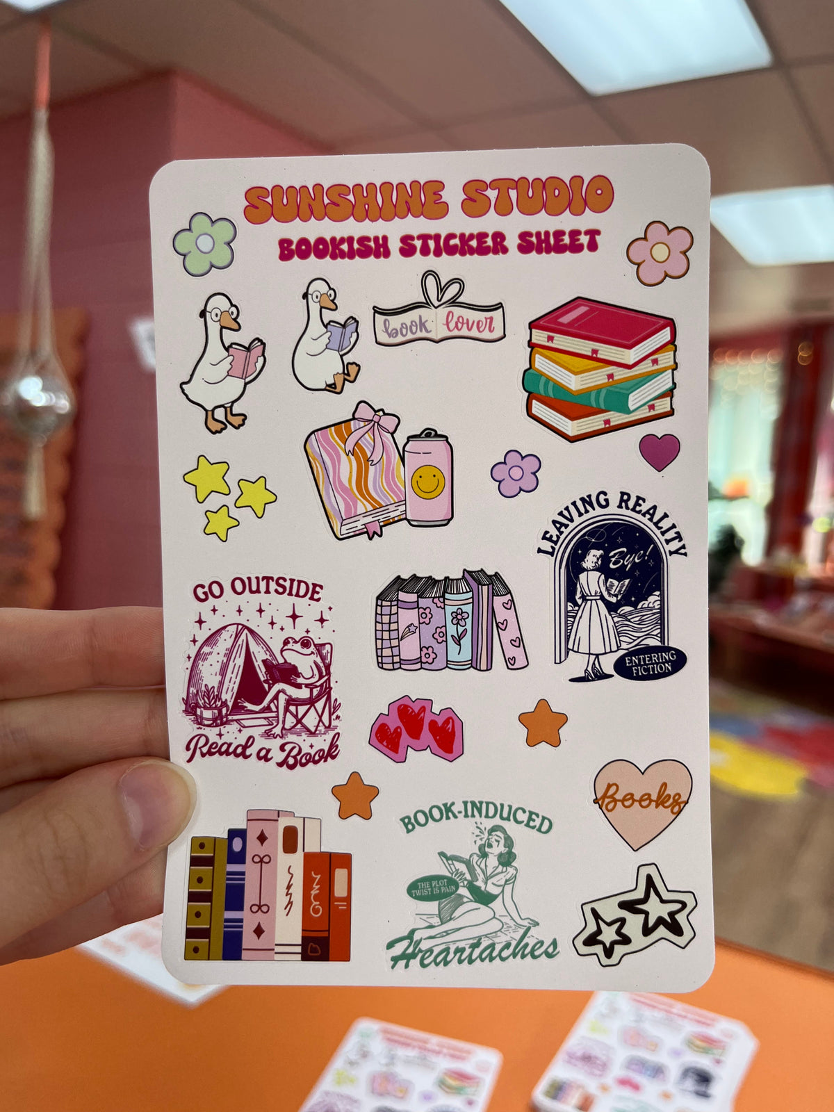Bookish Sticker Sheet