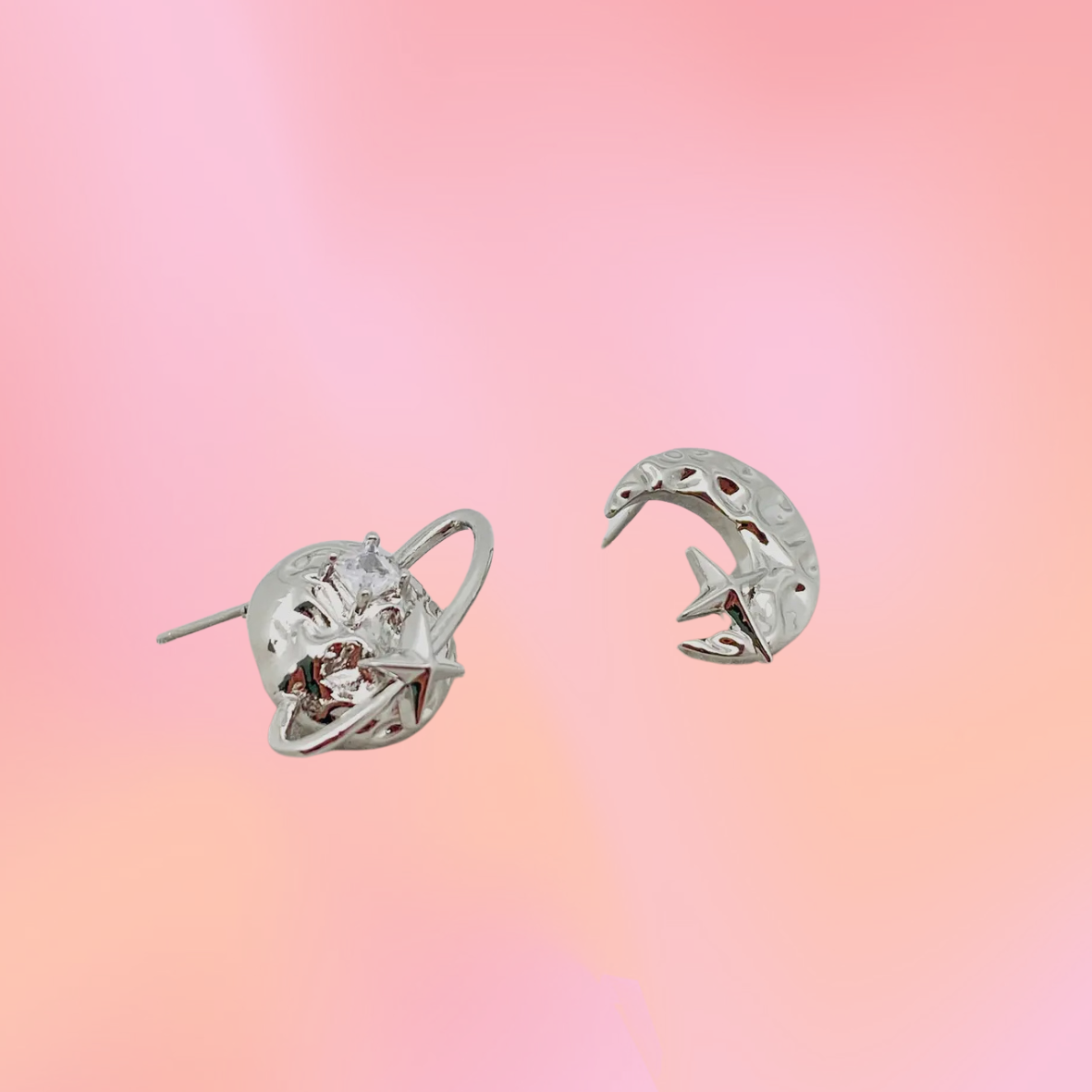 "Love You to The Moon and To Saturn" Earrings