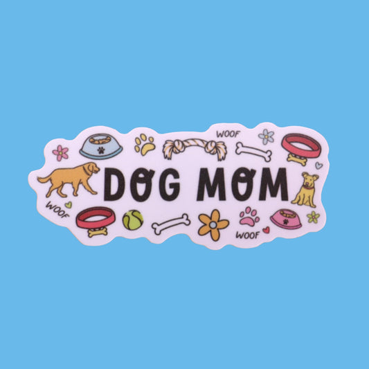 "Dog Mom" Sticker
