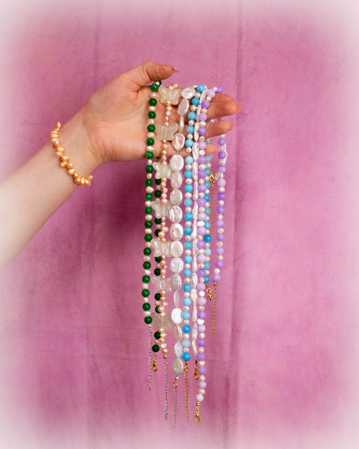 Pearly Pop - Colorful Beaded Pearl Necklaces