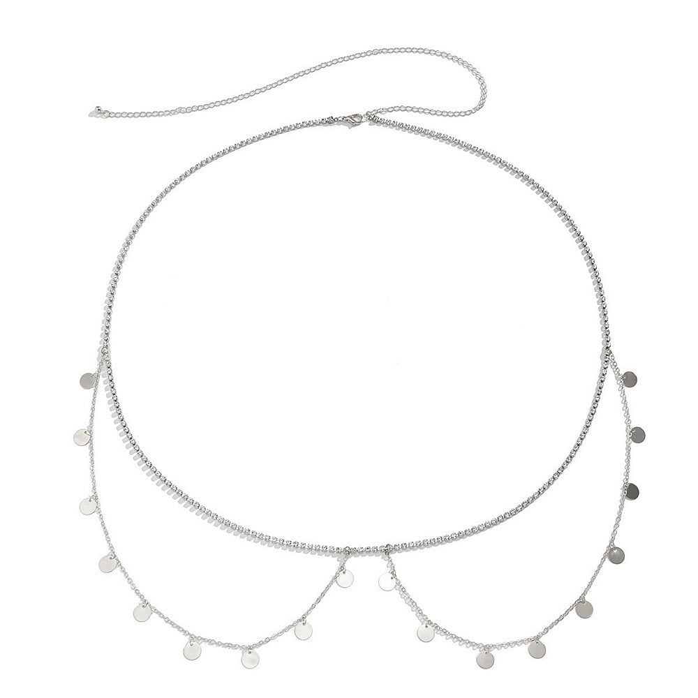 Sexy Layer Sequin Pendant Waist Chain