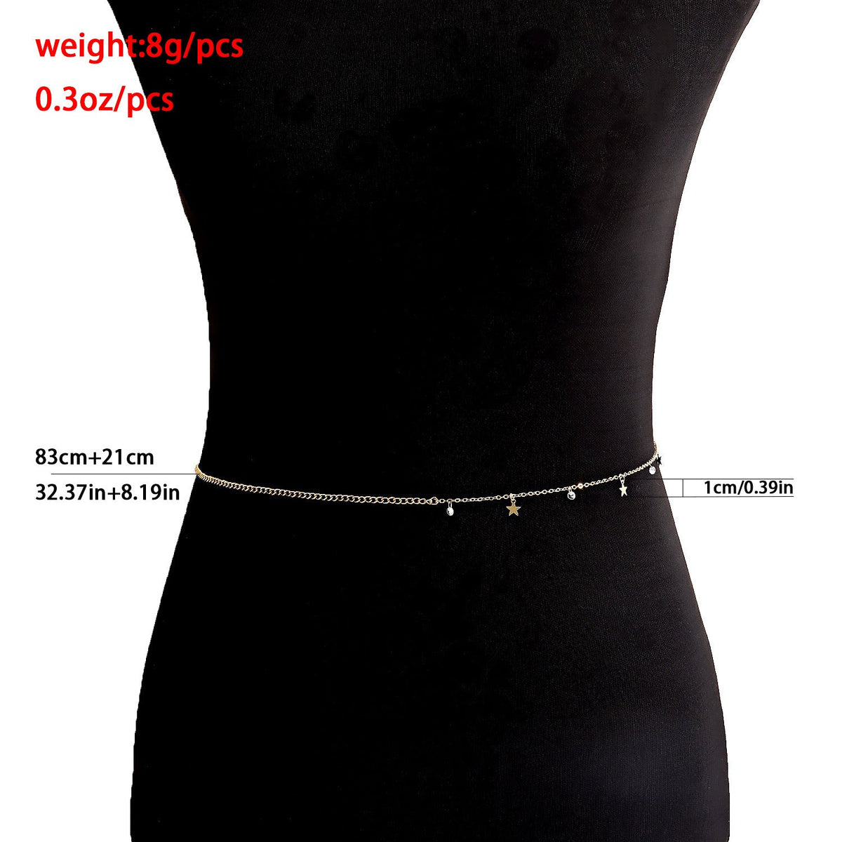 Multiple Star Waist Chain Body Jewelry Belly Chains