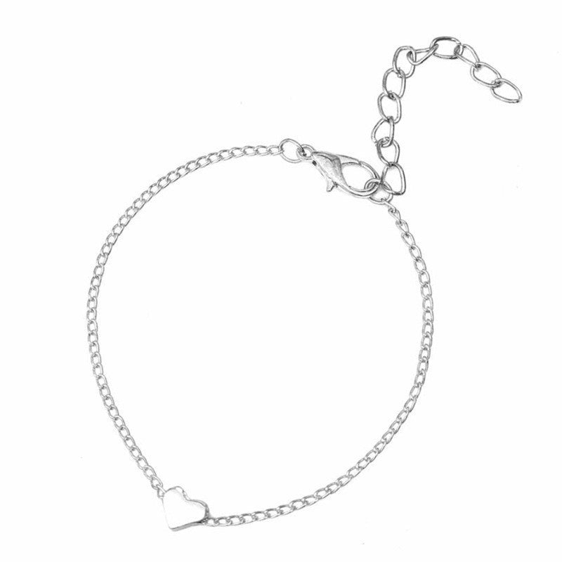 Heart Shaped Charm Bracelet for Women