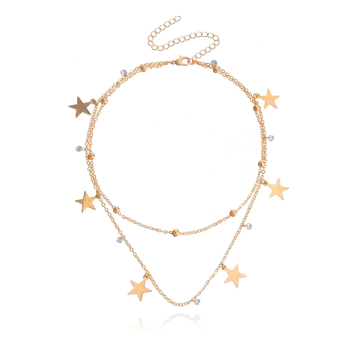 Star Charm Double Chain Necklace