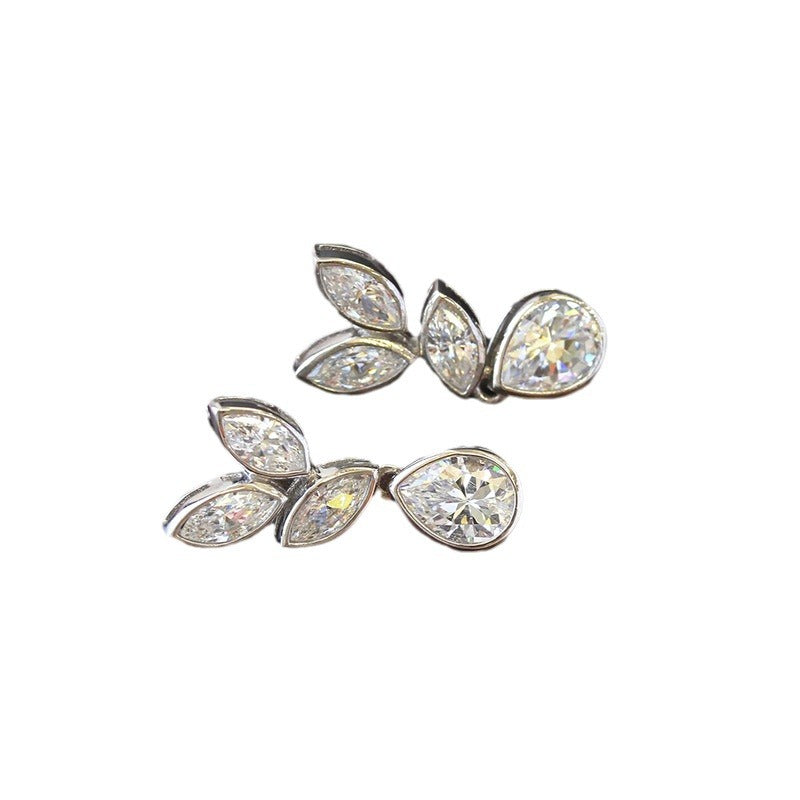 Leaf Horse Eye Earrings