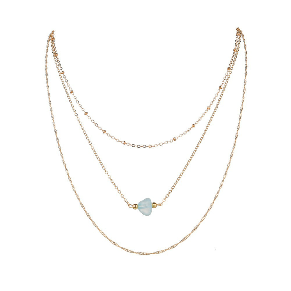 Nature Stone Choker Chain Necklaces