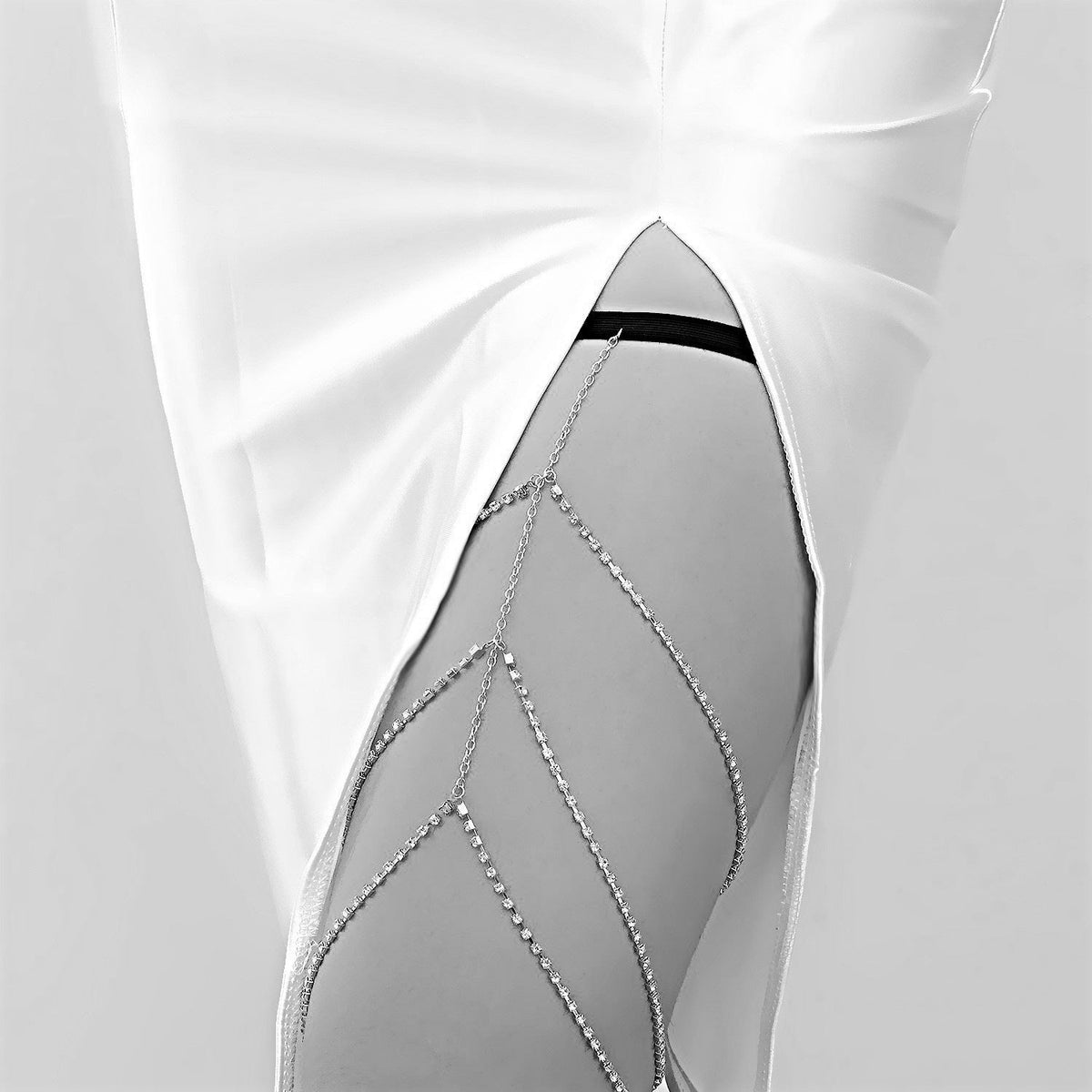 Bohemia Simple Gold Multi Layer Rhinestone Leg Chain