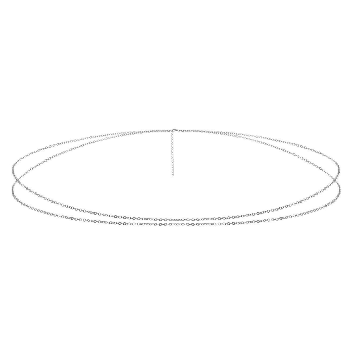 Double Layer Asymmetric Waist Chain Beach Bikini Body Jewelry