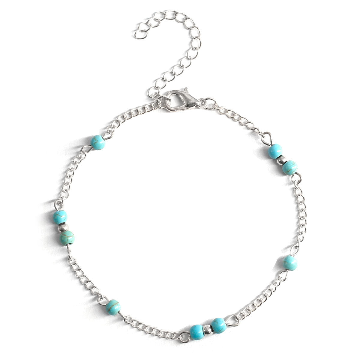 Turquoise Stone Beads Anklet Jewelry