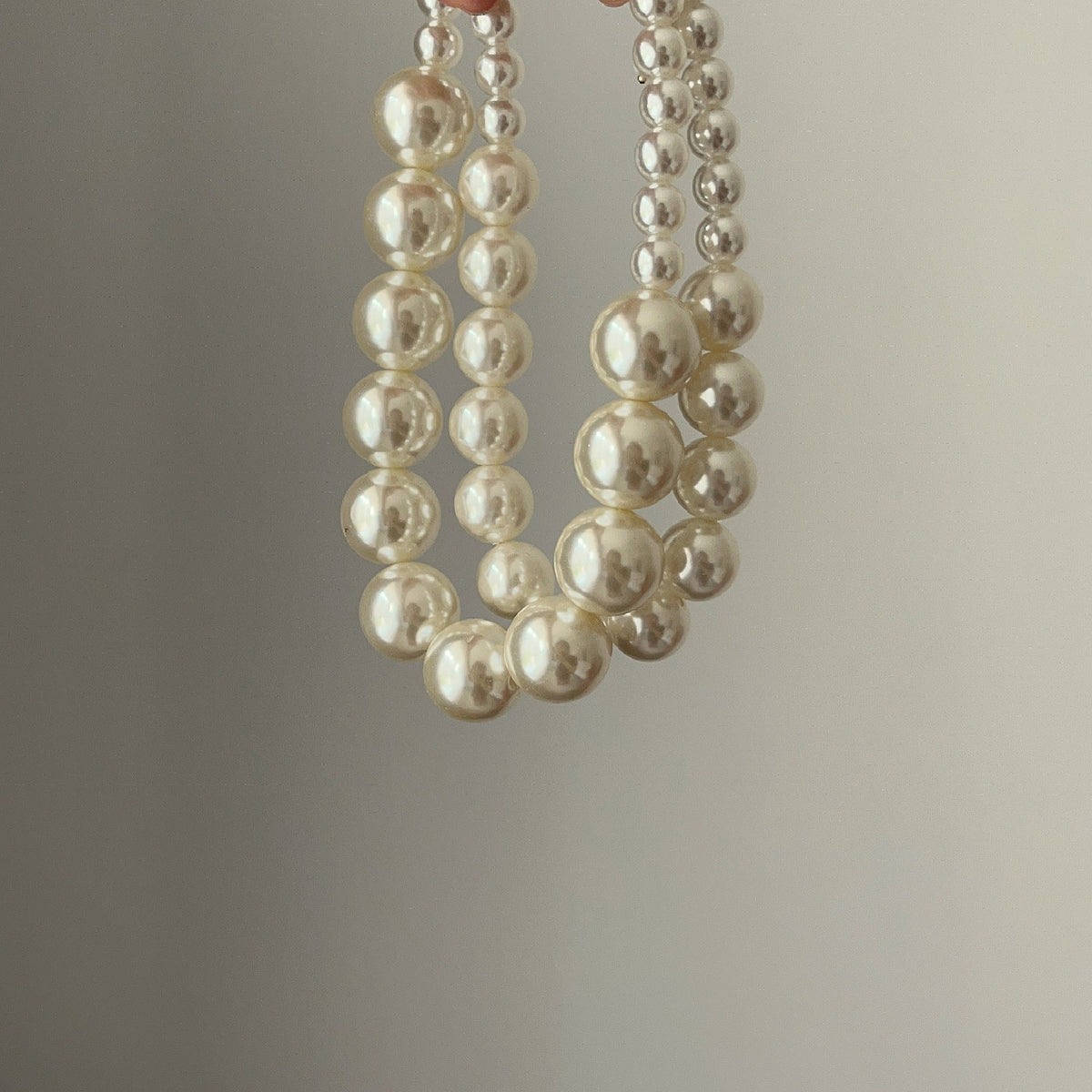 Exaggerated Large Pearl Choker Necklace Versatile Collarbone