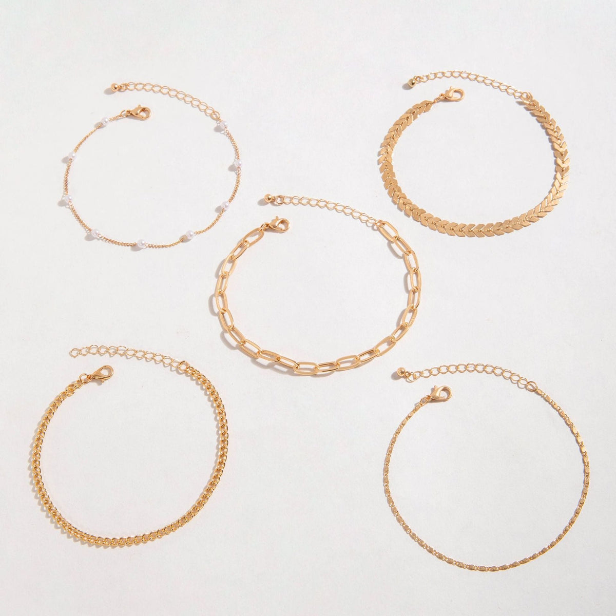 Summer Beach Wheat Snake Chain Anklets Jewelry