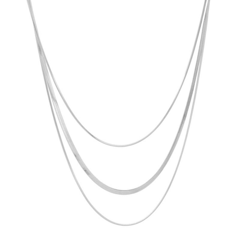 Jewelry Multi Layer Snake Chain Necklace