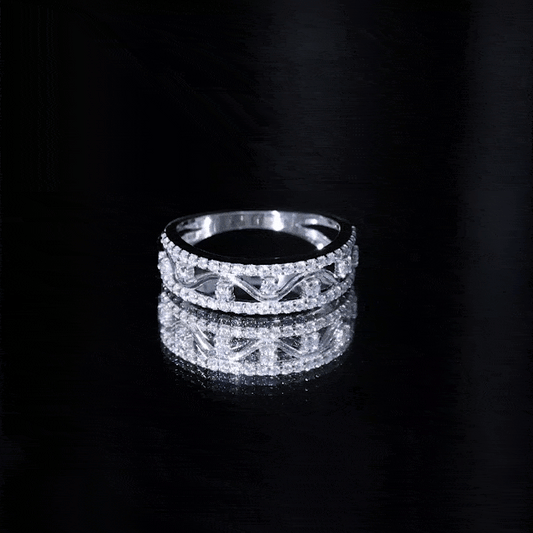 Womens Lab Created Diamond Wedding Band With Certificate
