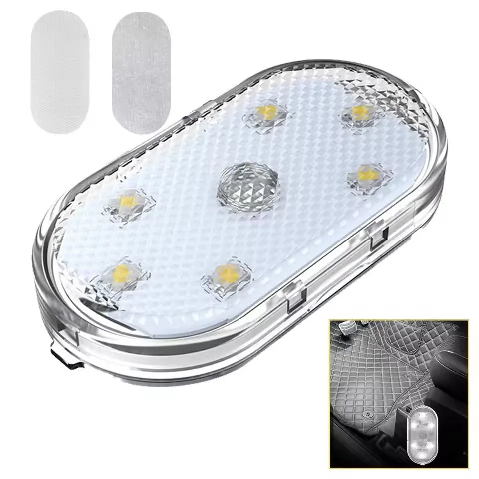 USB Charging LED Touch Light | Mini Wireless Car Interior Lamp for Trunk and Roof