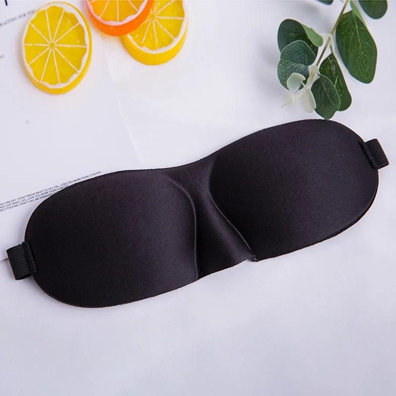 3D Sleeping Mask Eyepatch | Light Blocking Blindfold for Travel and Sleep