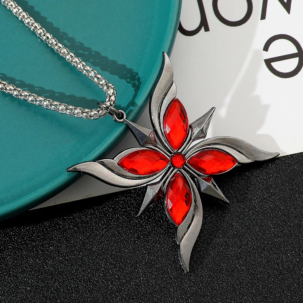 Arlecchino Gem Necklace | Cosplay Jewelry Gift for Fans