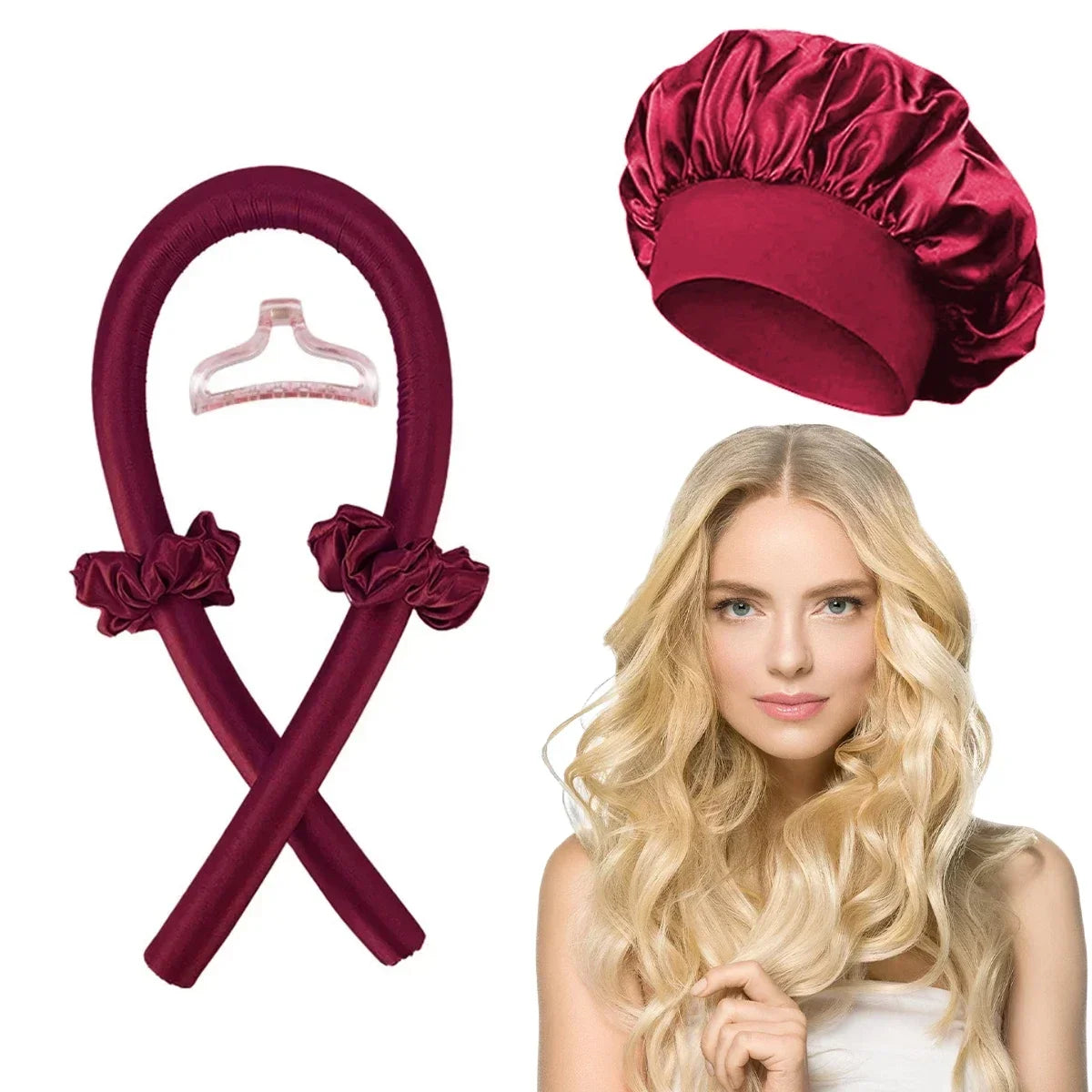 Heatless Curling Rod Headband | No Heat Hair Curler Set for Overnight Soft Curls