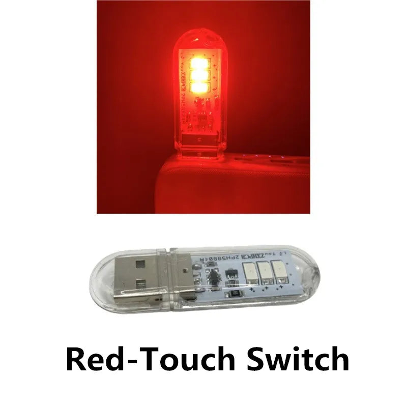 Portable USB LED Book Light | Touch Switch Reading Lamp