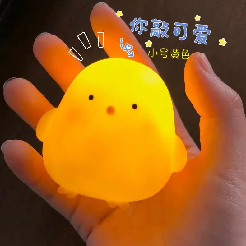 Cute Chicken Night Light | Soft Glow Bedside Lamp for Kids Room