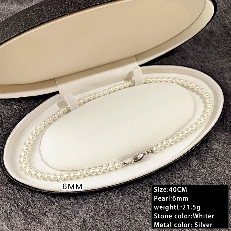 Taoya Imitation Pearl Beaded Necklace | Classic Fashion Jewelry for Women