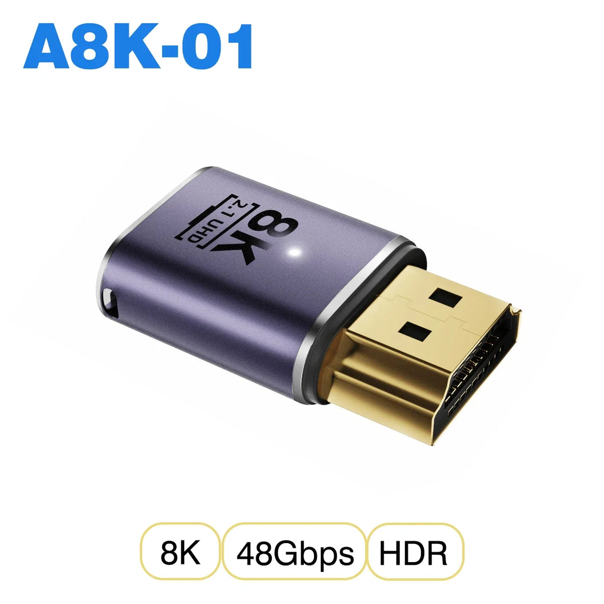 HDMI-Compatible Adapter | Mini and Micro HDMI to HDMI 2.1 Converter 48Gbps 8K60Hz 4K120Hz