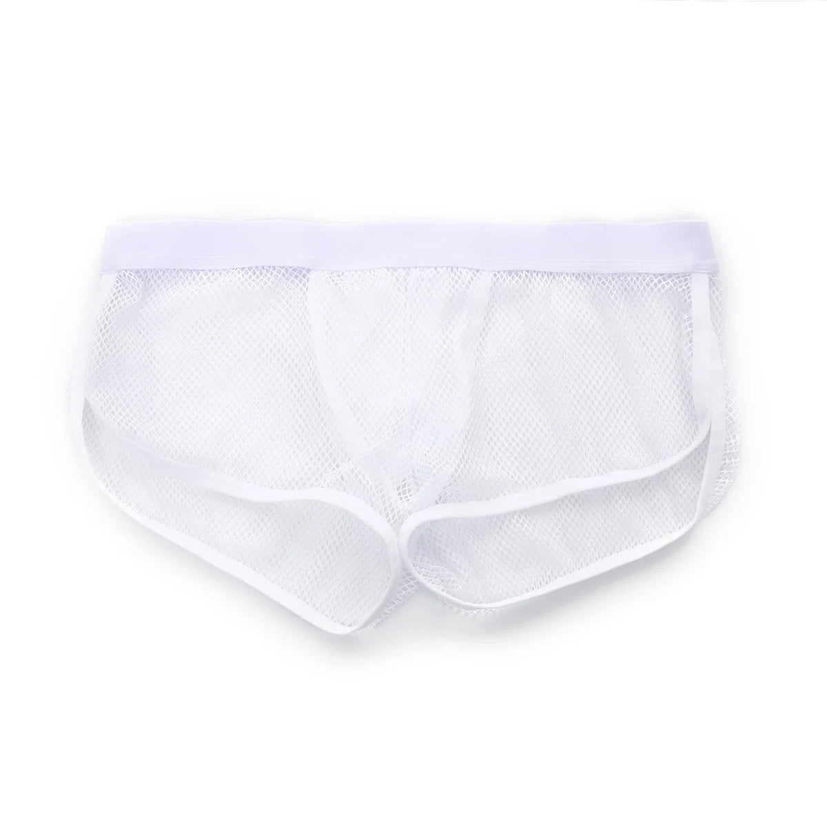 Sexy Man Boxers Transparent Mesh Underwear Men's Inner Pouch Panties Side Split See Through Boxer Shorts Boxershorts Underpants