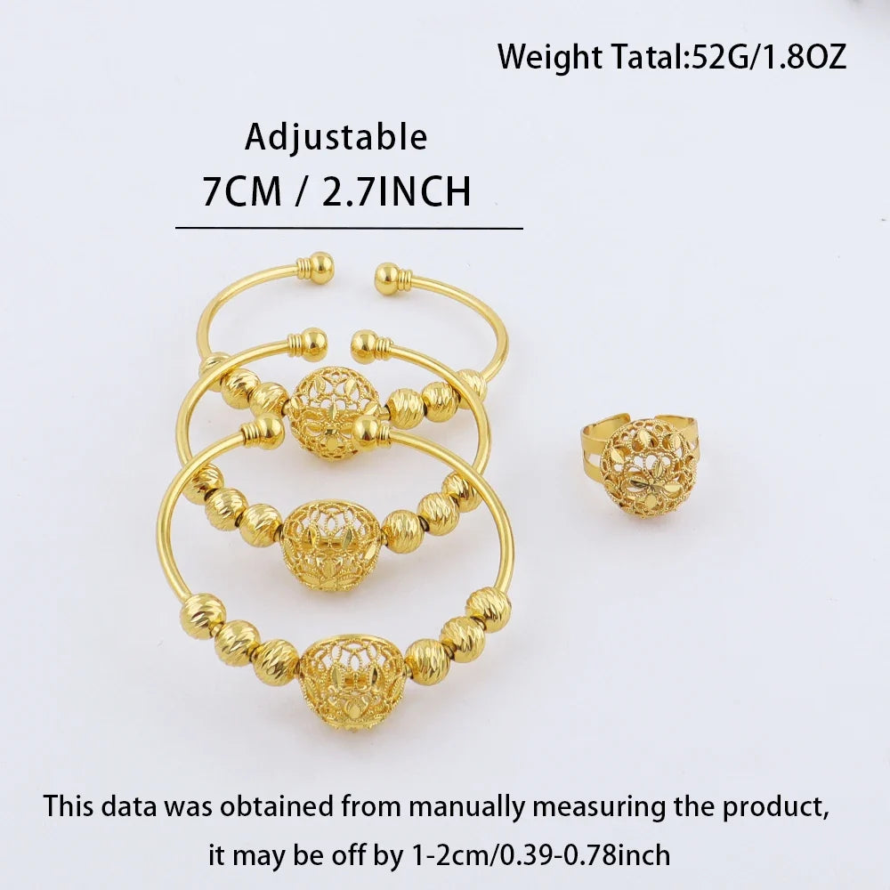 ethiopian hawaiian jewelry bangle 18k gold plated bracelet for women flower bangle african free shipping Valentine's Day gift