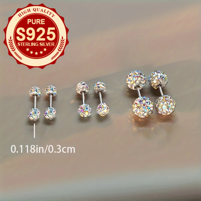S925 Silver Stud Earrings for Women, Penguin Shape, Party Accessories