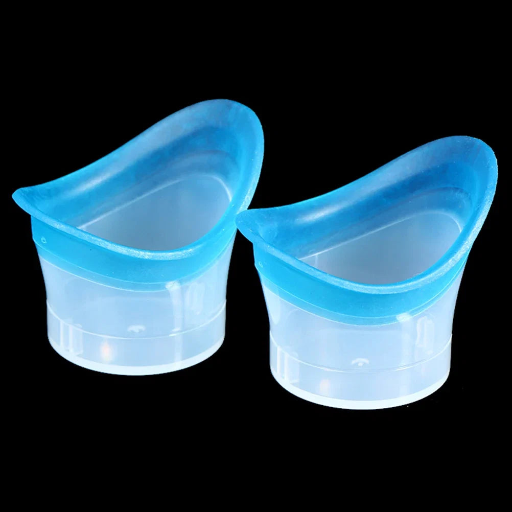 2pcs Silicone Eyewash Cup | Soft Reusable Eye Bath Cup for All Ages